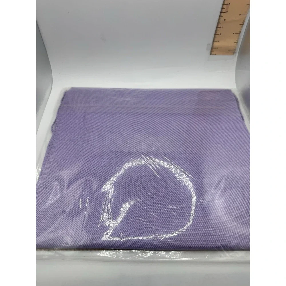 Vintage Chantelle Scarf Or Wrap Purple With Tassels - NOS